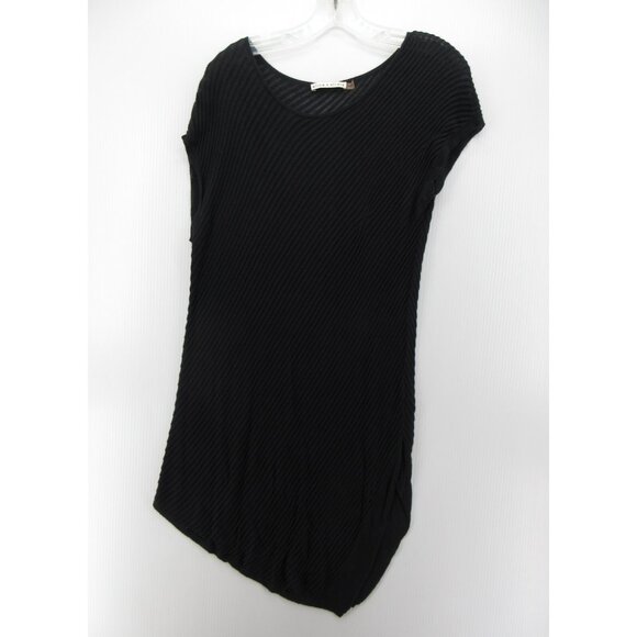 Alice Olivia Dress Medium Cashmere Blend Minimalist Asymmetrical Hem - Picture 1 of 10